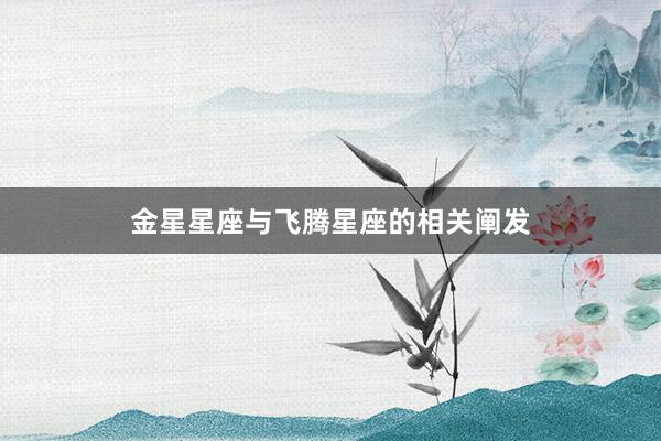 金星星座与飞腾星座的相关阐发